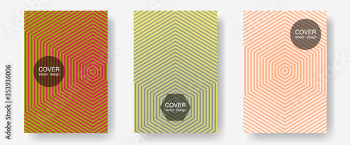 Halftone flat patterns abstract vector set.