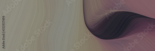 abstract modern header design with gray gray, very dark blue and old mauve colors. fluid curved lines with dynamic flowing waves and curves for poster or canvas