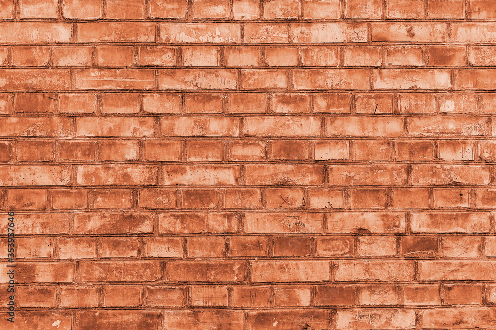 old brick wall background. Brickwork from an old brick in a rustic style old brick wall background. Brickwork from an old brick in a rustic style