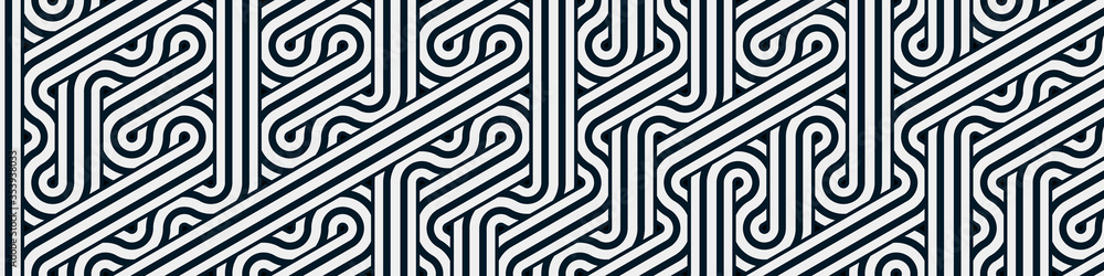 Fototapeta premium Colour Hexagon Tile Connection art background design illustration