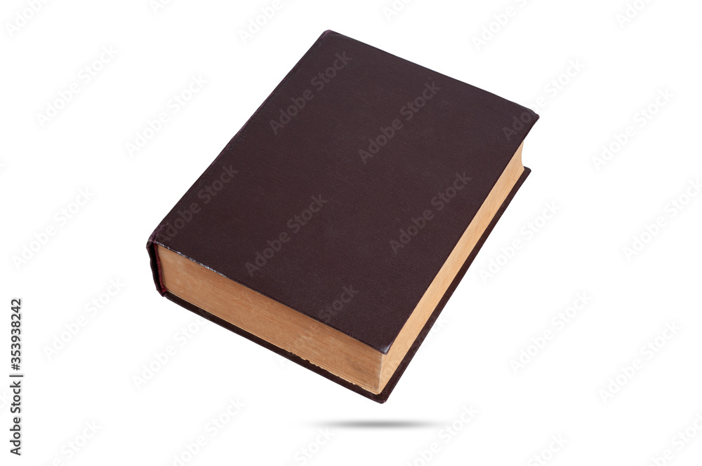 old hardcover book isolated on white background old hardcover book isolated on white background