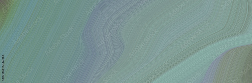 abstract moving header with light slate gray, gray gray and dim gray colors. fluid curved flowing waves and curves for poster or canvas