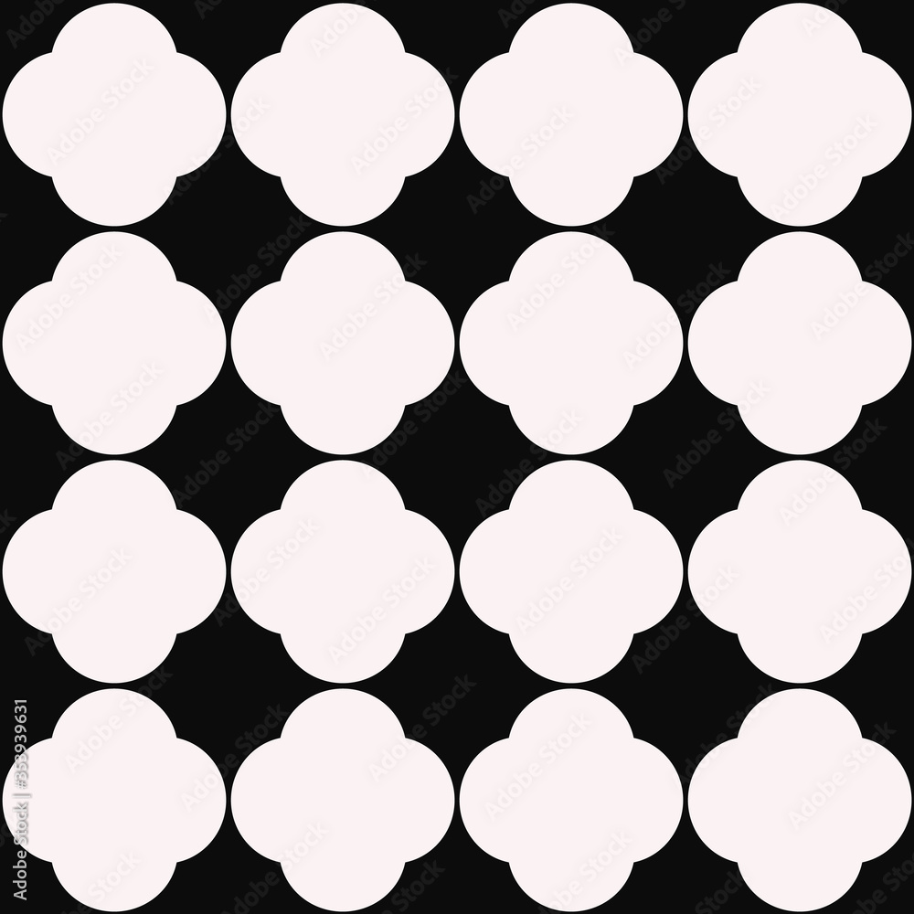 Vector seamless pattern with Black and White shapes. Vector seamless pattern with Black and White shapes.