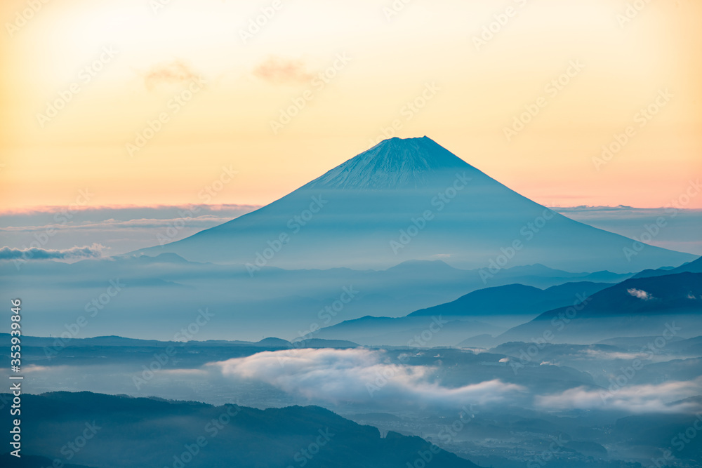 高ボッチ高原の夜明け