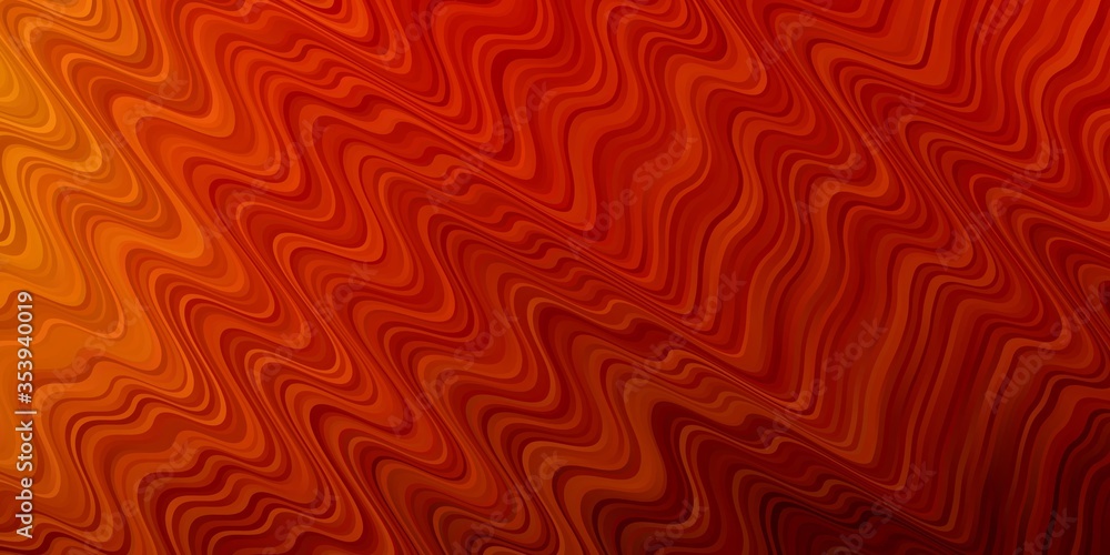 Dark Orange vector background with bows. Bright illustration with gradient circular arcs. Template for your UI design. Dark Orange vector background with bows. Bright illustration with gradient circular arcs. Template for your UI design.
