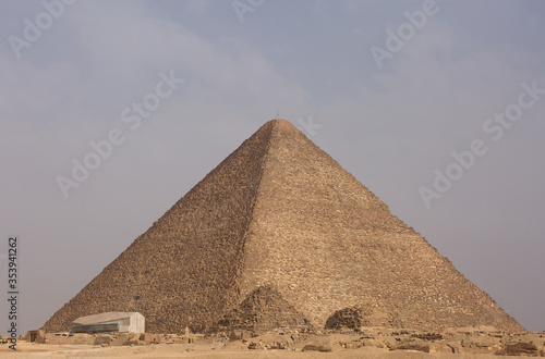 The great Pyramidnd the small pyramids of Queen Henutsen, Queen Meritetis and Hetepheres photo
