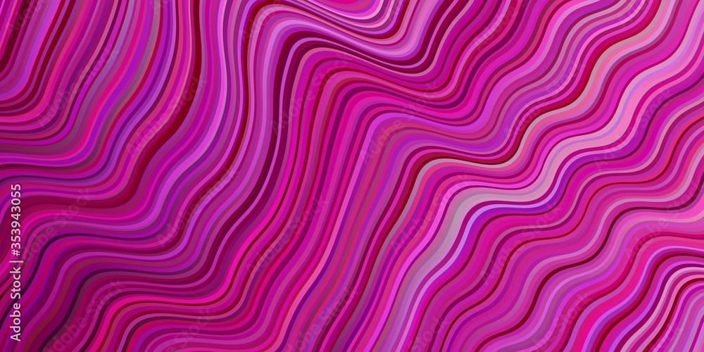 Light Pink vector pattern with bent lines. Light Pink vector pattern with bent lines.