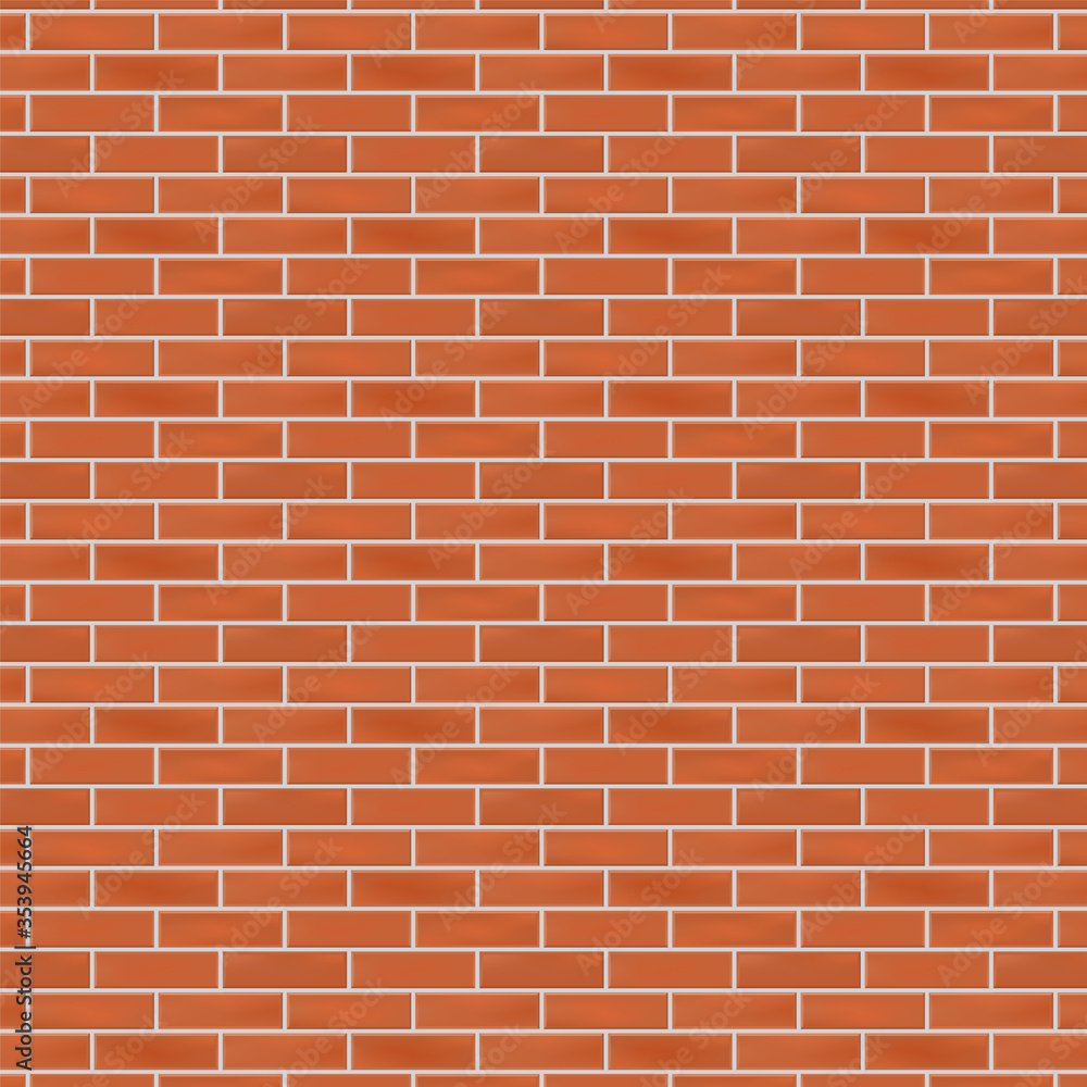 Seamless vector realistic brick wall background texture Seamless vector realistic brick wall background texture