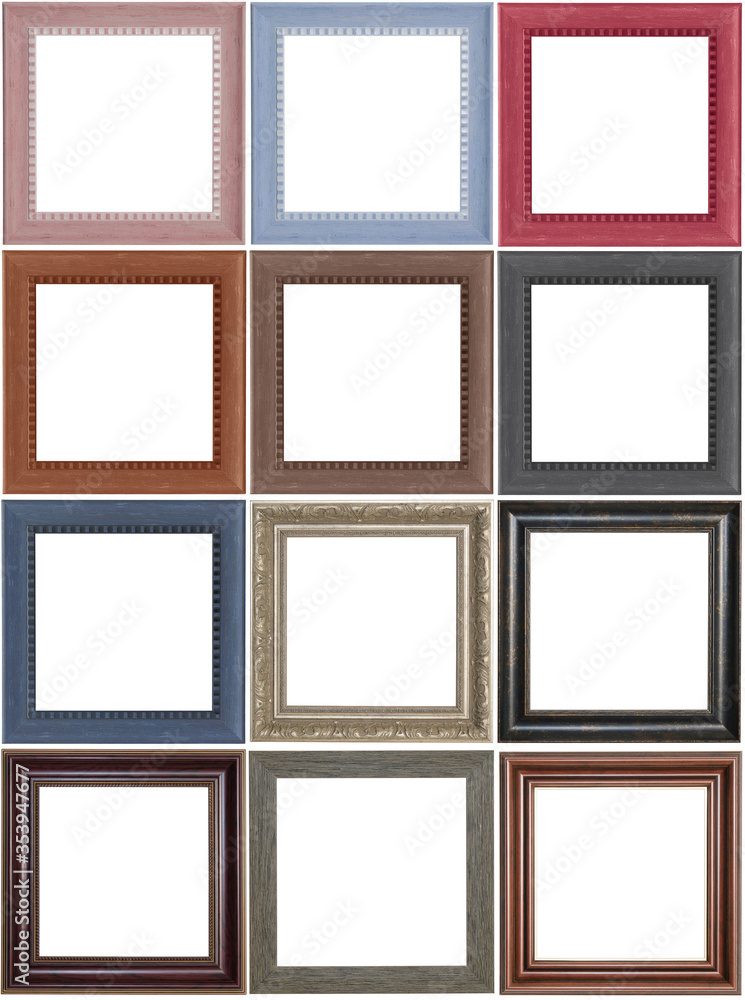 Set of colorful frames. Set of colorful frames.