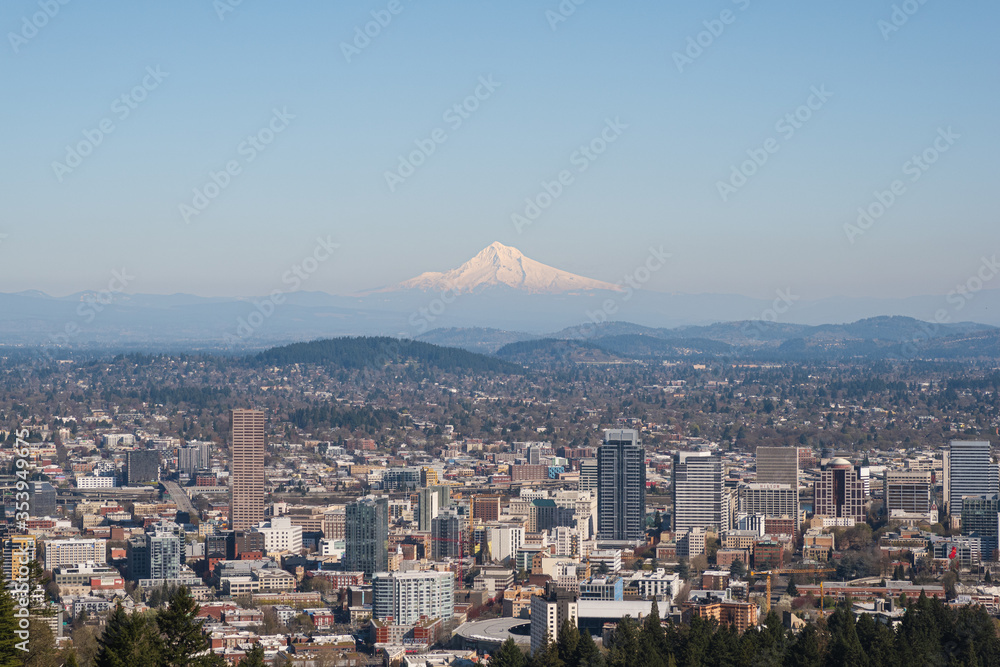 Downtown City of Portland Oregon