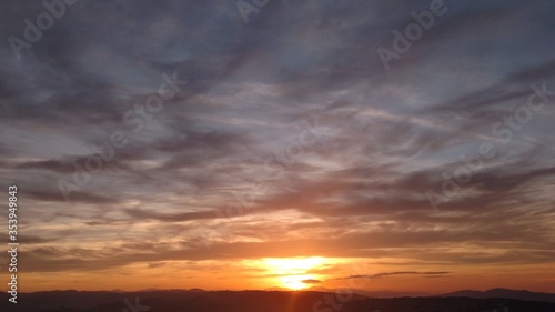 Algeria desert sunset 