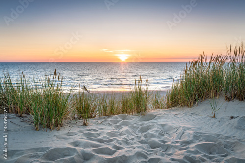 Fototapeta Naklejka Na Ścianę i Meble -  Sunset at the dune beach
