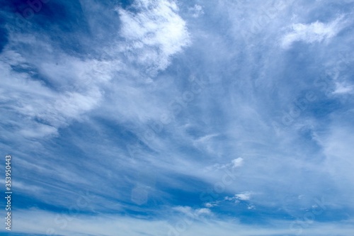 blue sky with clouds