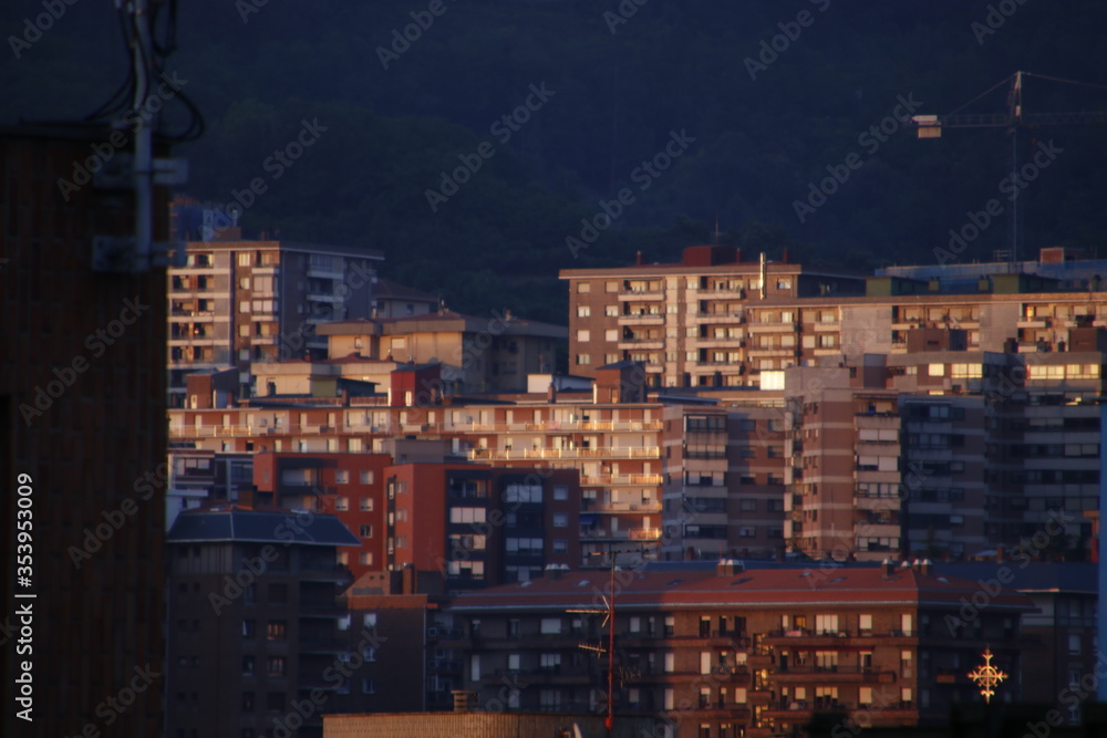 Building in a neighborhood of Bilbao, Spain Building in a neighborhood of Bilbao, Spain