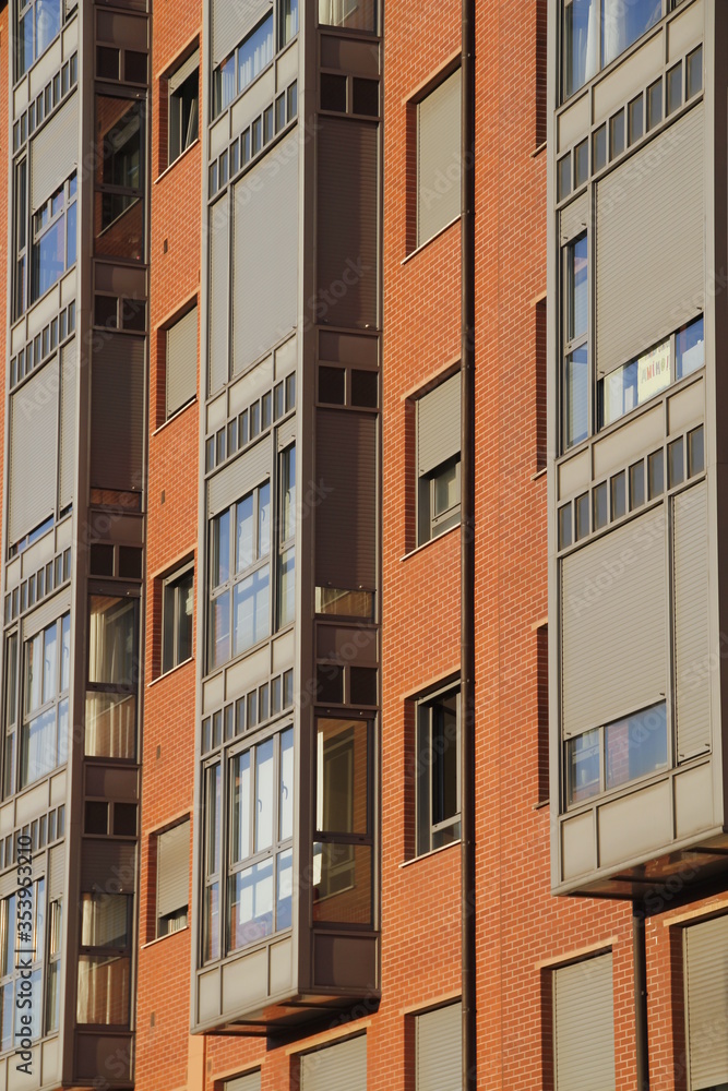 Building in a neighborhood of Bilbao, Spain