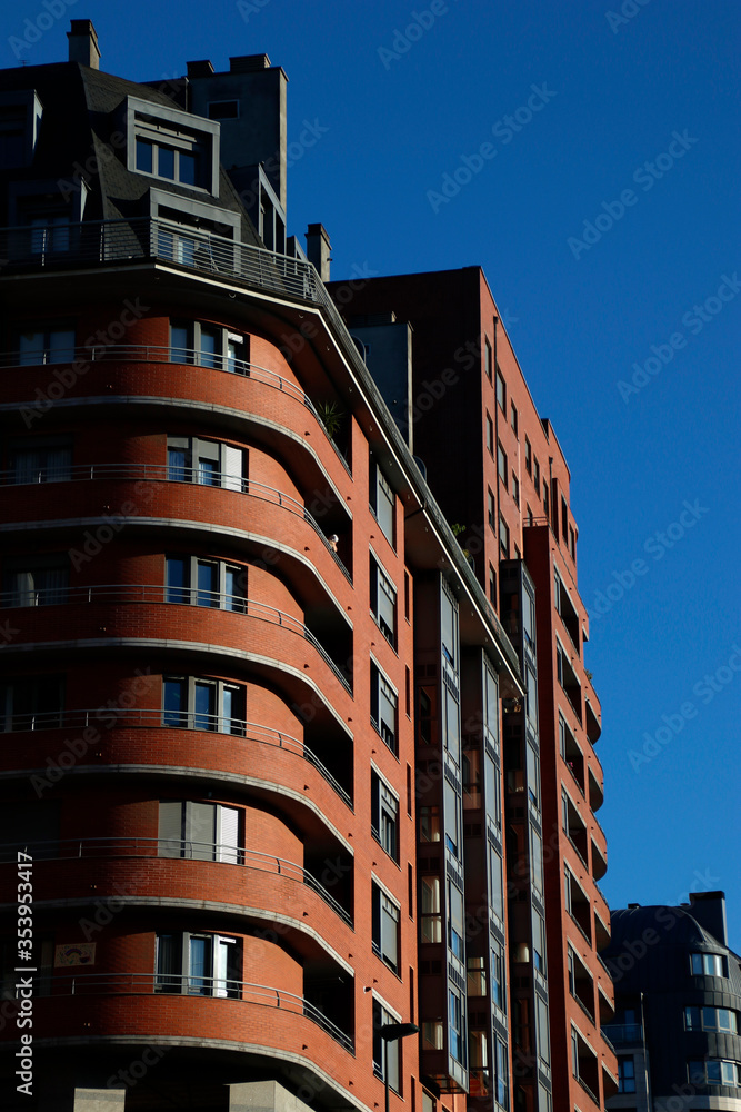 Building in a neighborhood of Bilbao, Spain