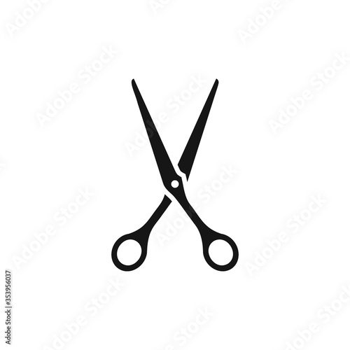 Scissor icon flat vector illustration