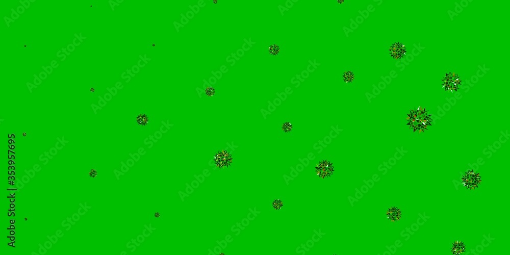 Light Green, Red vector doodle template with flowers. Light Green, Red vector doodle template with flowers.