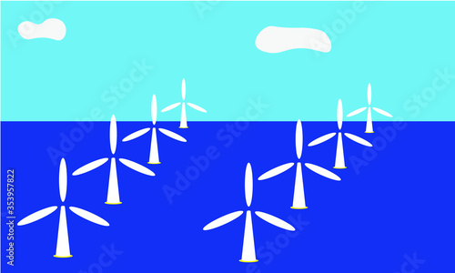 wind turbines farm