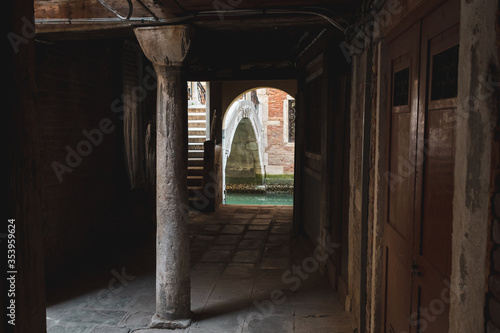 beautiful archway in Venice Italy