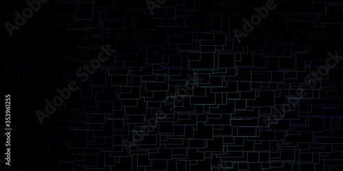 Fototapeta Naklejka Na Ścianę i Meble -  Dark BLUE vector backdrop with rectangles. Modern design with rectangles in abstract style. Template for cellphones.
