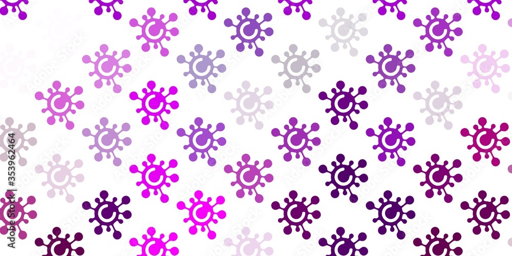 Light Pink vector texture with disease symbols. Light Pink vector texture with disease symbols.