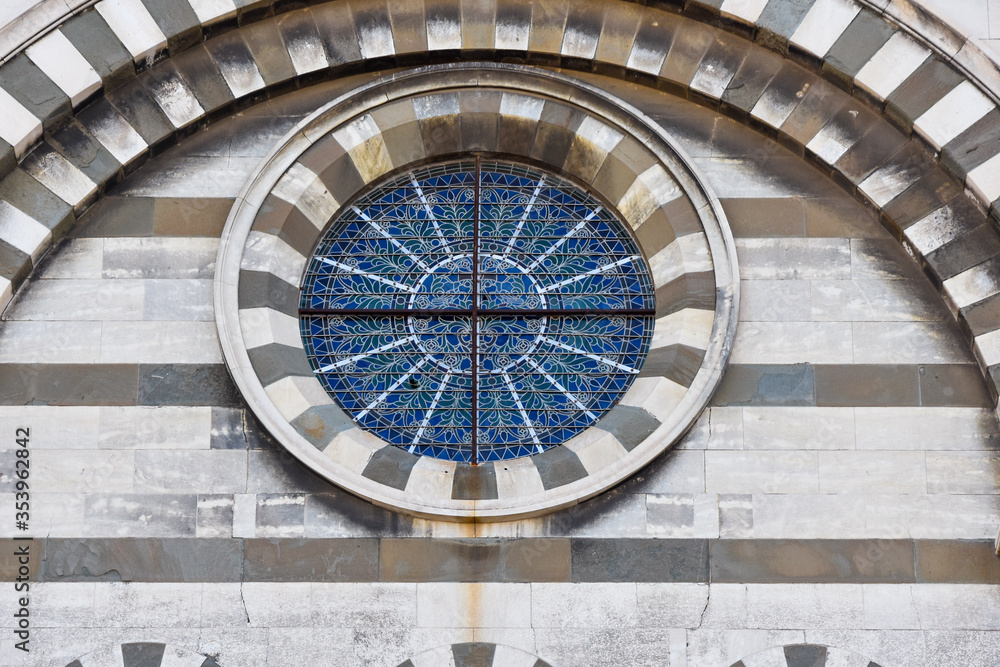 Obraz premium Details of the decoration of the Cathedral de la Mayor in Marseille, France