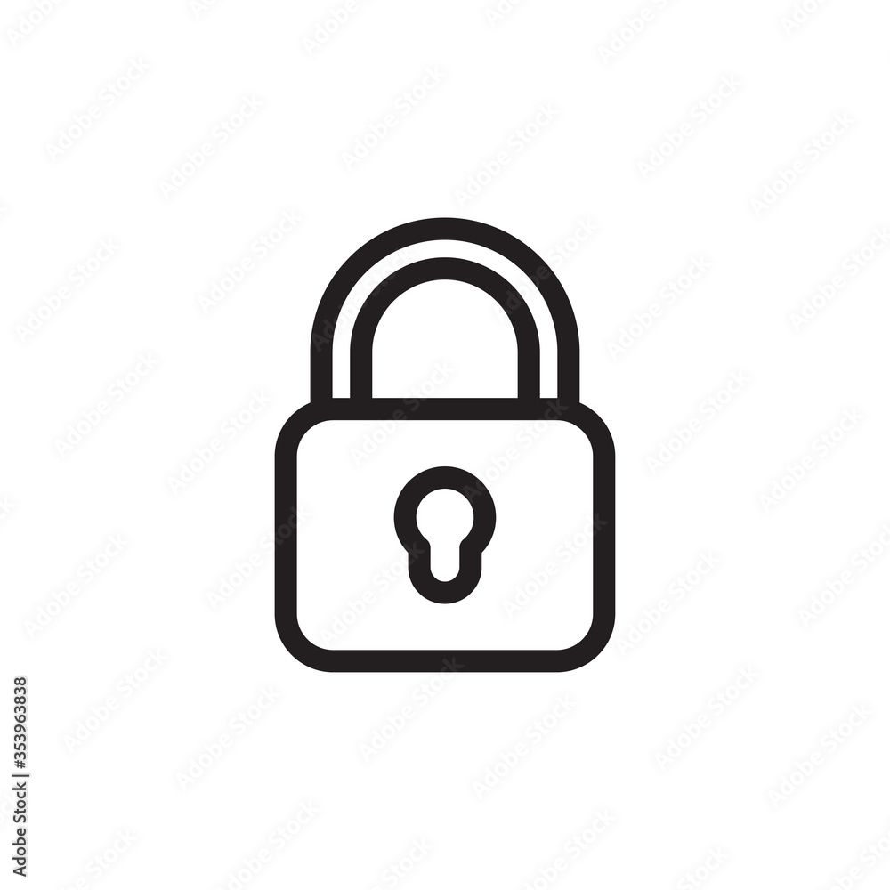 padlock icon vector symbol template design trendy padlock icon vector symbol template design trendy
