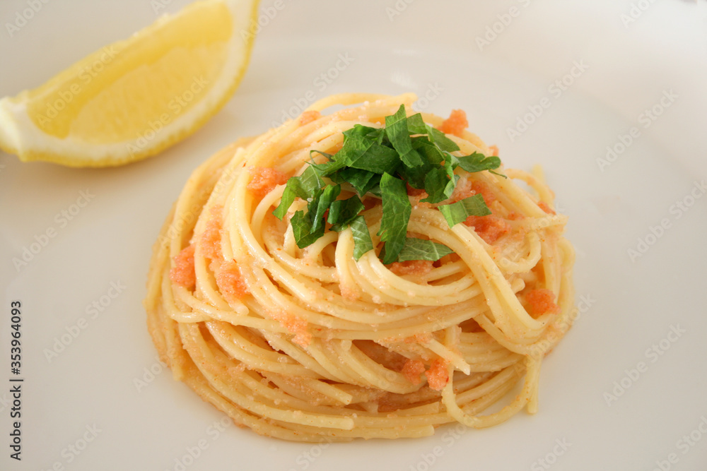 めんたいパスタ　スパゲッティ　明太子