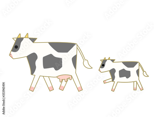牛16 　動物　うし　丑