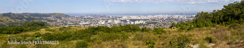 Fototapeta Naklejka Na Ścianę i Meble -  Panorama of Porto Alegre city from Morro Santana mountain