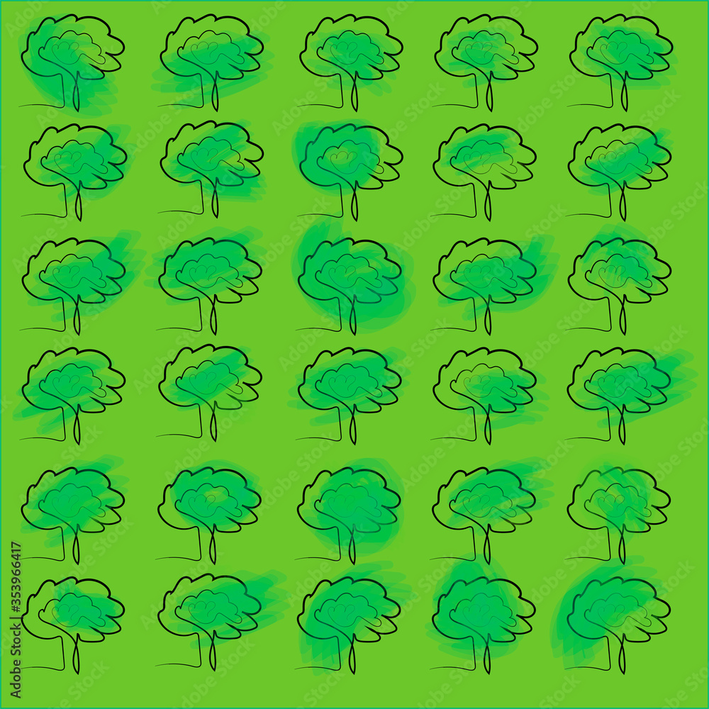 pattern home gardening. Vector art line background pattern home gardening. Vector art line background