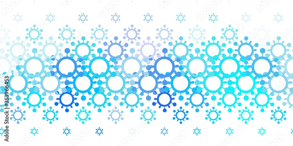 Light BLUE vector texture with disease symbols. Light BLUE vector texture with disease symbols.