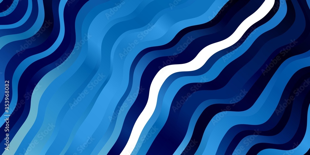 Light BLUE vector texture with circular arc. Bright illustration with gradient circular arcs. Pattern for websites, landing pages.