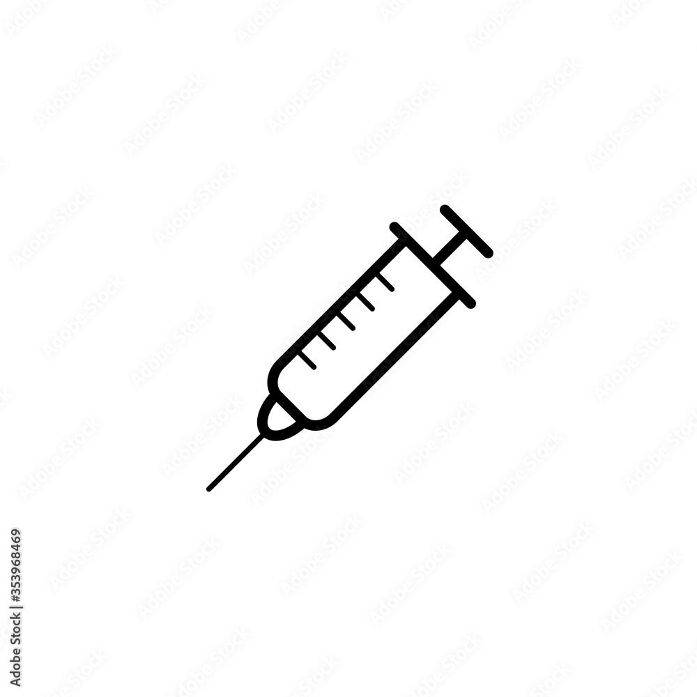 Syringe Icon Vector Design And Illustration