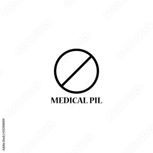 Pill Icon Vector design Template