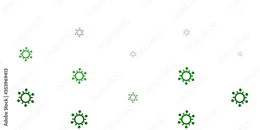 Light Green vector texture with disease symbols. Light Green vector texture with disease symbols.