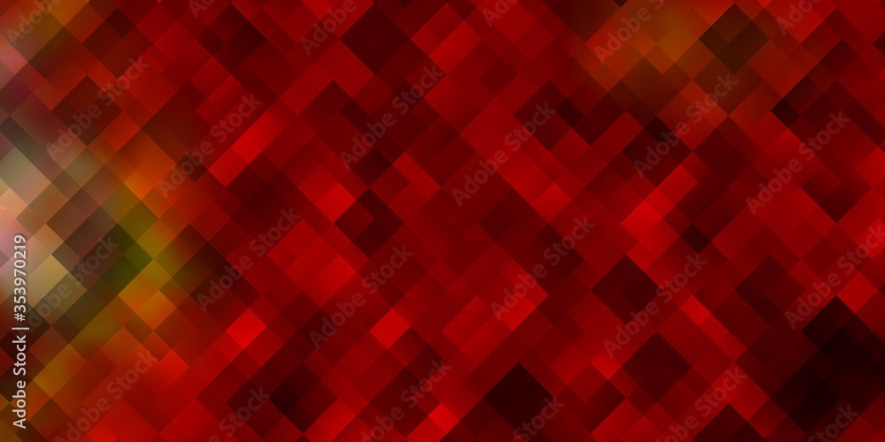 Light Red, Yellow vector pattern in square style. Light Red, Yellow vector pattern in square style.