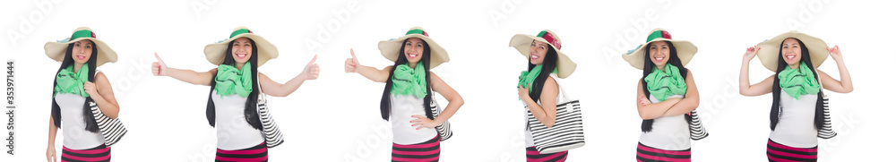 Young woman preparing for vacation Young woman preparing for vacation