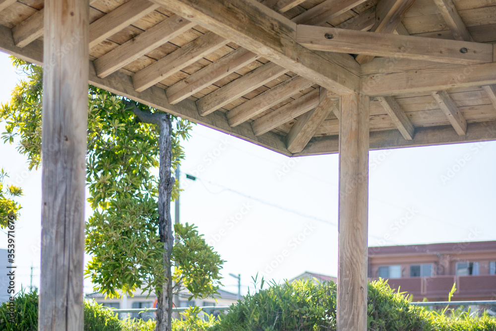Obraz premium 木造の屋根