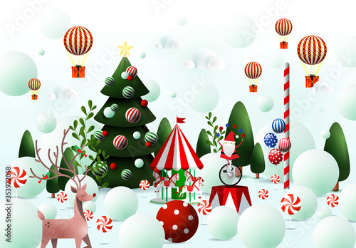 christmas greetings design template vector/illustration