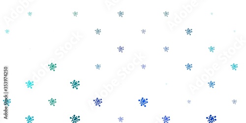 Light BLUE vector texture with disease symbols.
