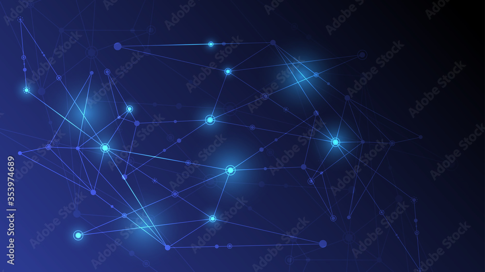 Abstract background connecting innovation dots and line communication concept
Abstract background connecting innovation dots and line communication concept