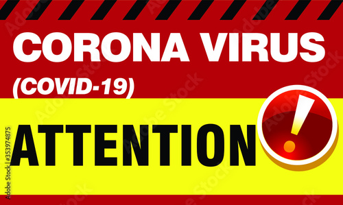 Corona virus warning signs for people who entering public facilities or safety induction signs for novel coronavirus precaution. 