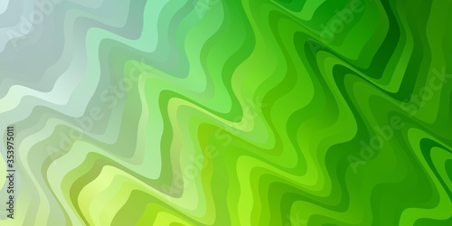 Light Green, Yellow vector template with wry lines. Colorful illustration in abstract style with bent lines. Best design for your posters, banners.