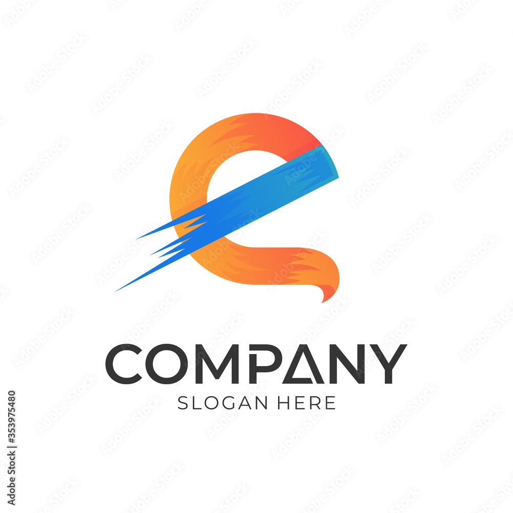 letter e logo design with fast motion shapes, creative letter logo letter e logo design with fast motion shapes, creative letter logo