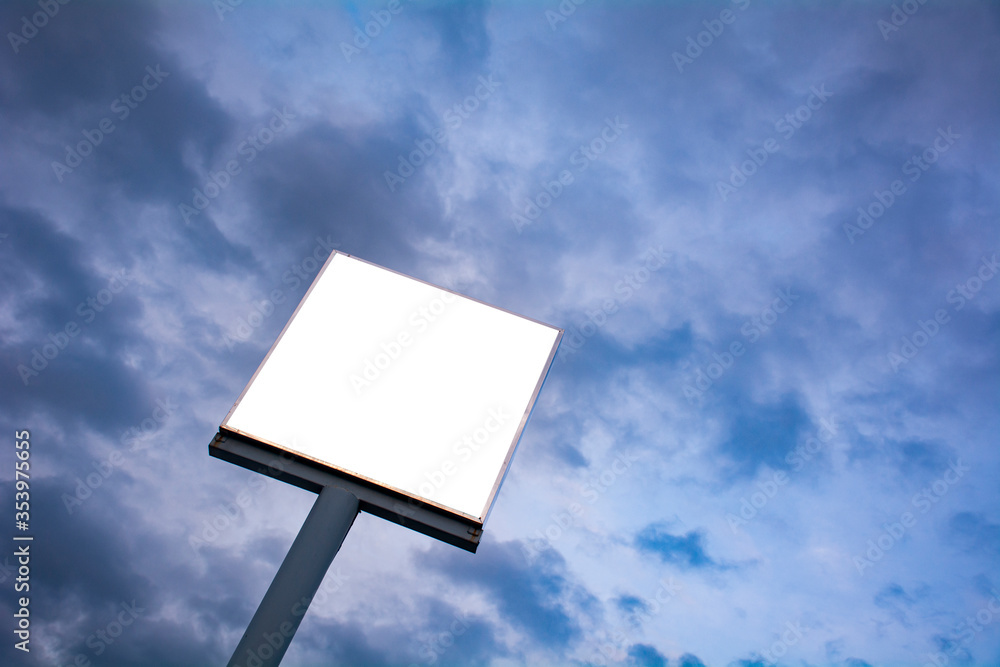 blank billboard with sky and clouds background blank billboard with sky and clouds background