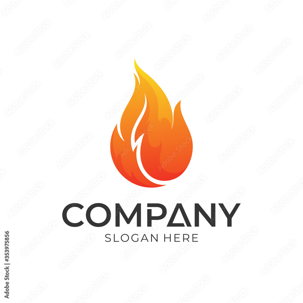 fire logo design template, flame vector illustration fire logo design template, flame vector illustration