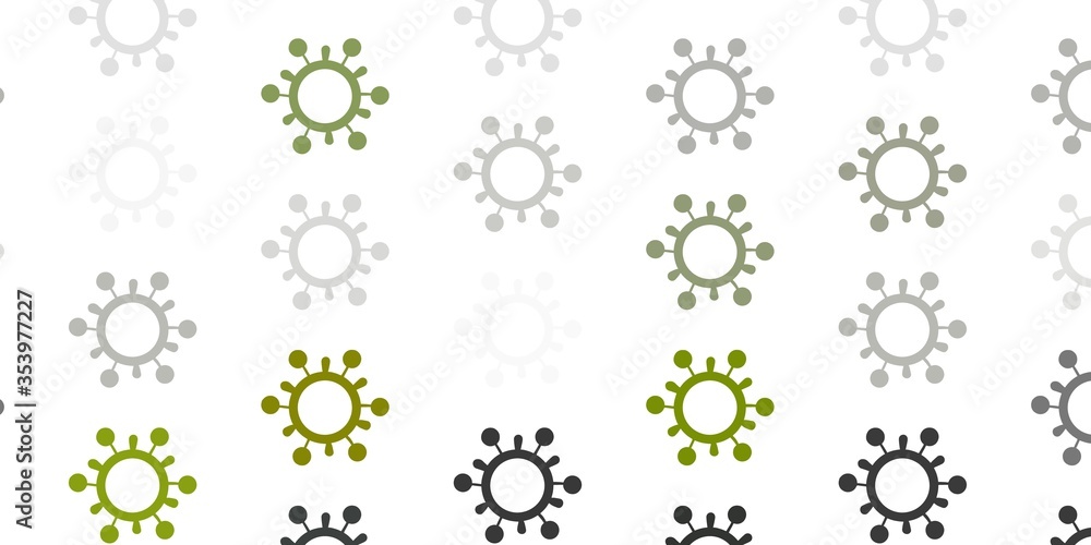 Light Gray vector pattern with coronavirus elements. Light Gray vector pattern with coronavirus elements.