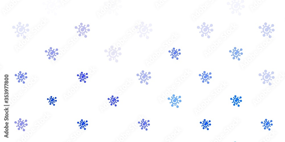 Light BLUE vector backdrop with virus symbols. Light BLUE vector backdrop with virus symbols.